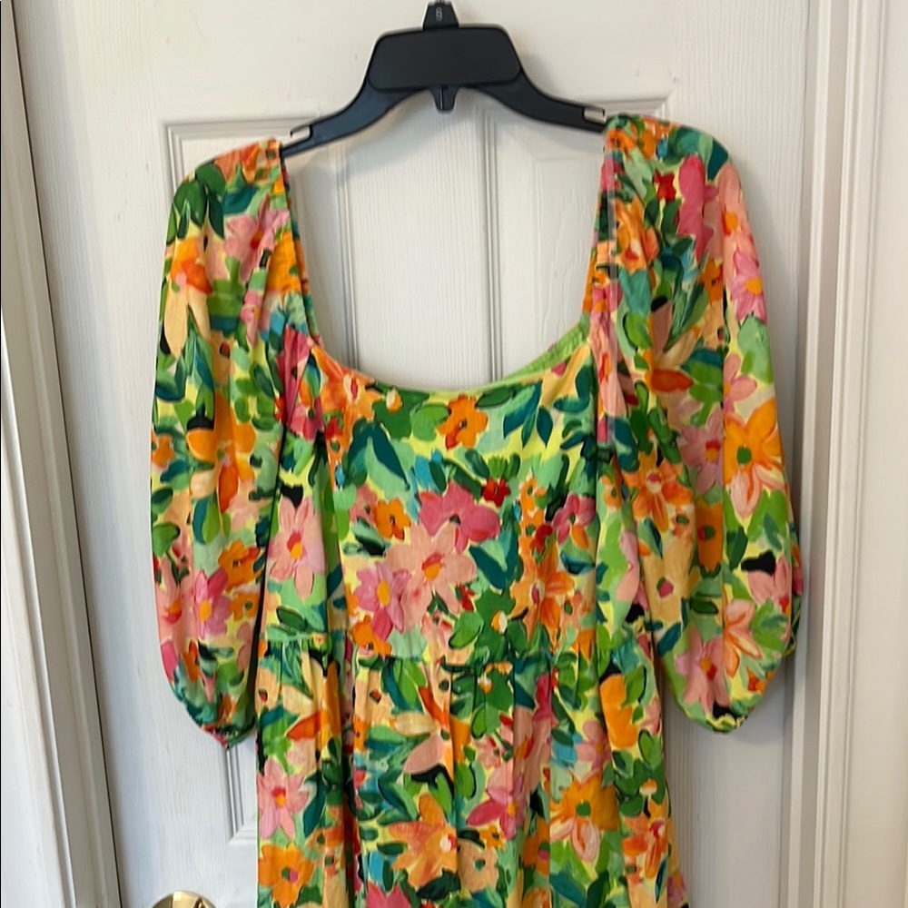 Floral Puff Sleeve Dress - Sanctuary